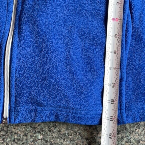 Blair Blue Fleece Vest for Stylish Layering Women L Polyester Zipper Closure - Picture 5 of 5